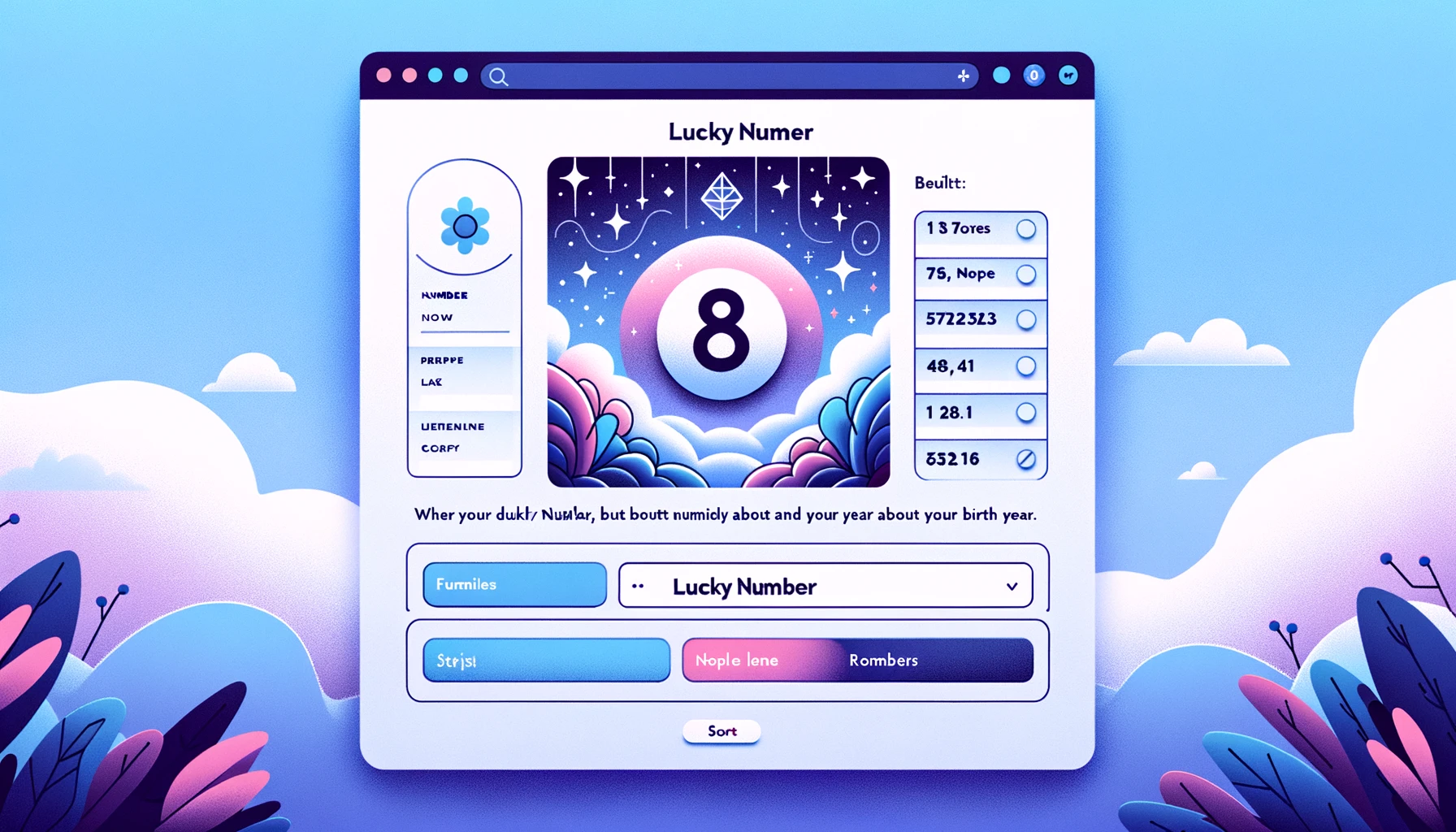 Screenshot of Lucky Numbers