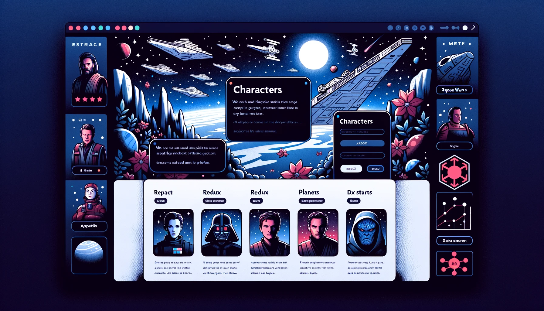 Screenshot of Star Wars App