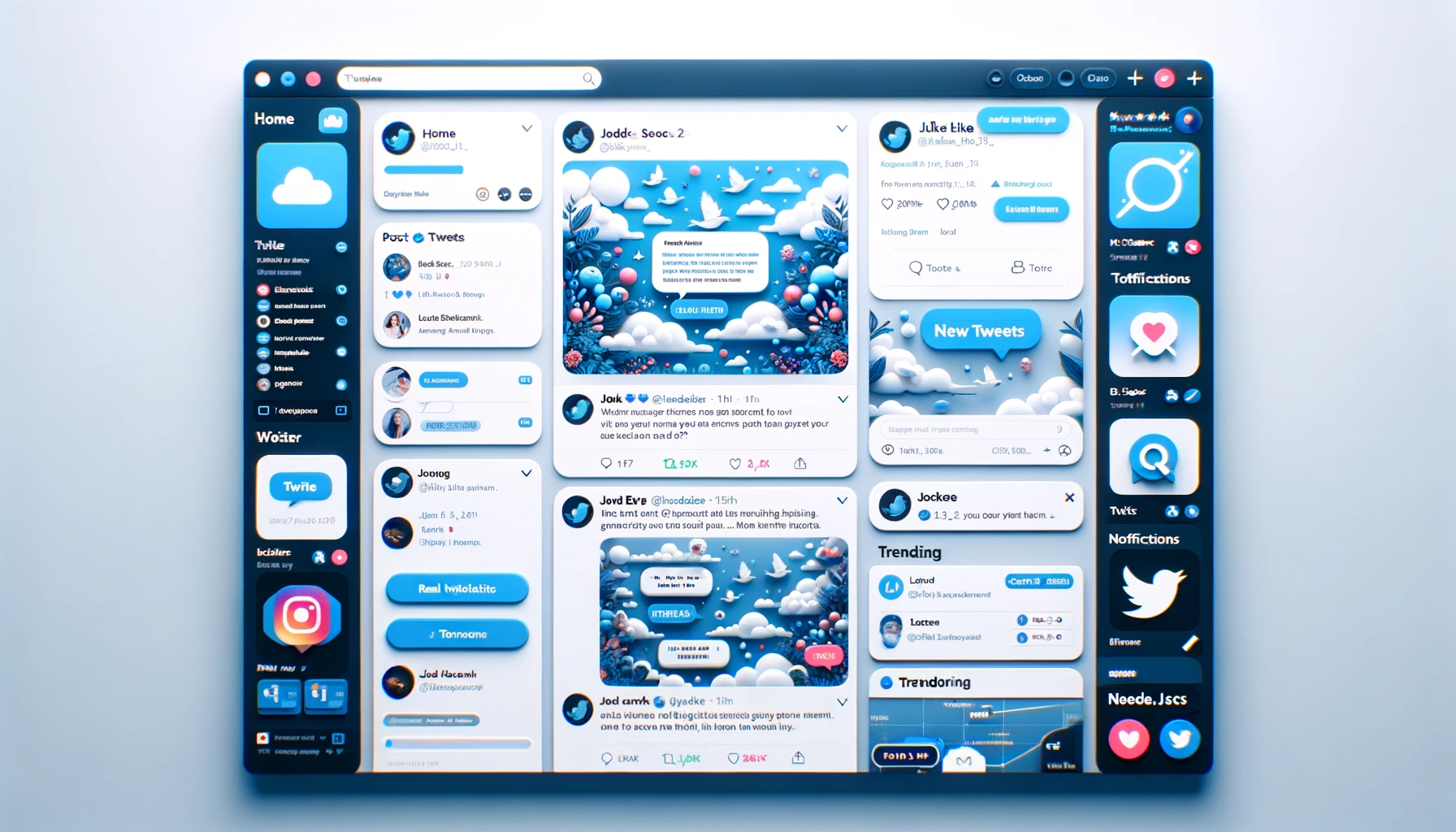 Screenshot of Twitter Clone